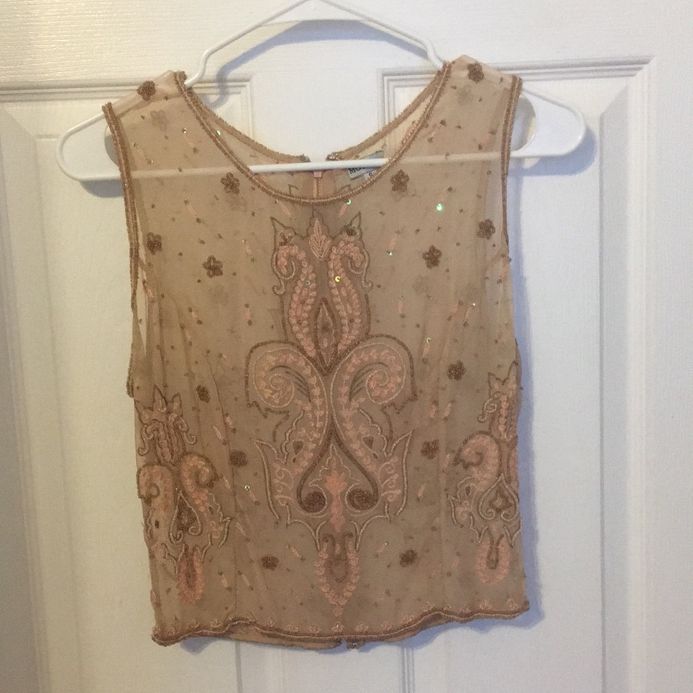 Anthropologie Moyna beaded top